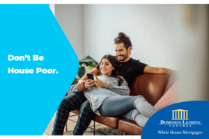 Couple-sitting-on-a-sofa-text-says-don't-be-house-poor